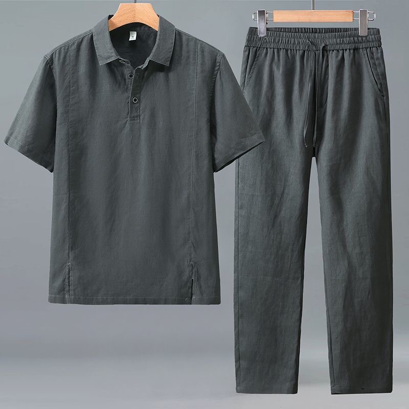 Ensemble deux pièces décontrac - Short Linen Drawstring avis et prix