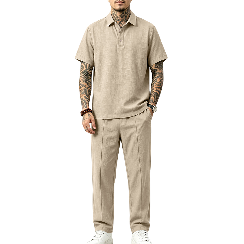 Ensemble polo 2 pièces pour ho - Short Linen Drawstring avis et prix