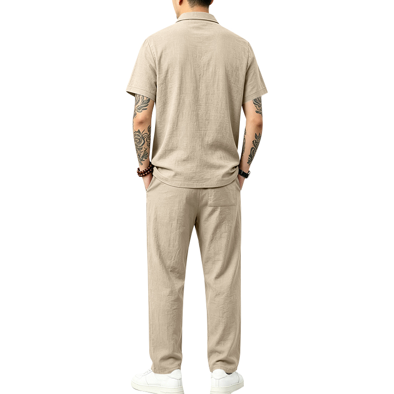 Ensemble polo 2 pièces pour ho - Short Linen Drawstring avis et prix